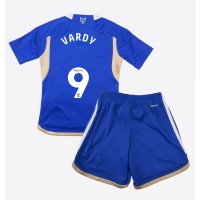 Camisa de time de futebol Leicester City Jamie Vardy #9 Replicas 1º Equipamento Infantil 2023-24 Manga Curta (+ Calças curtas)